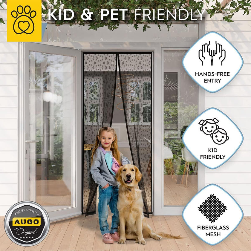 Fiberglass Design Magnetic Screen Door