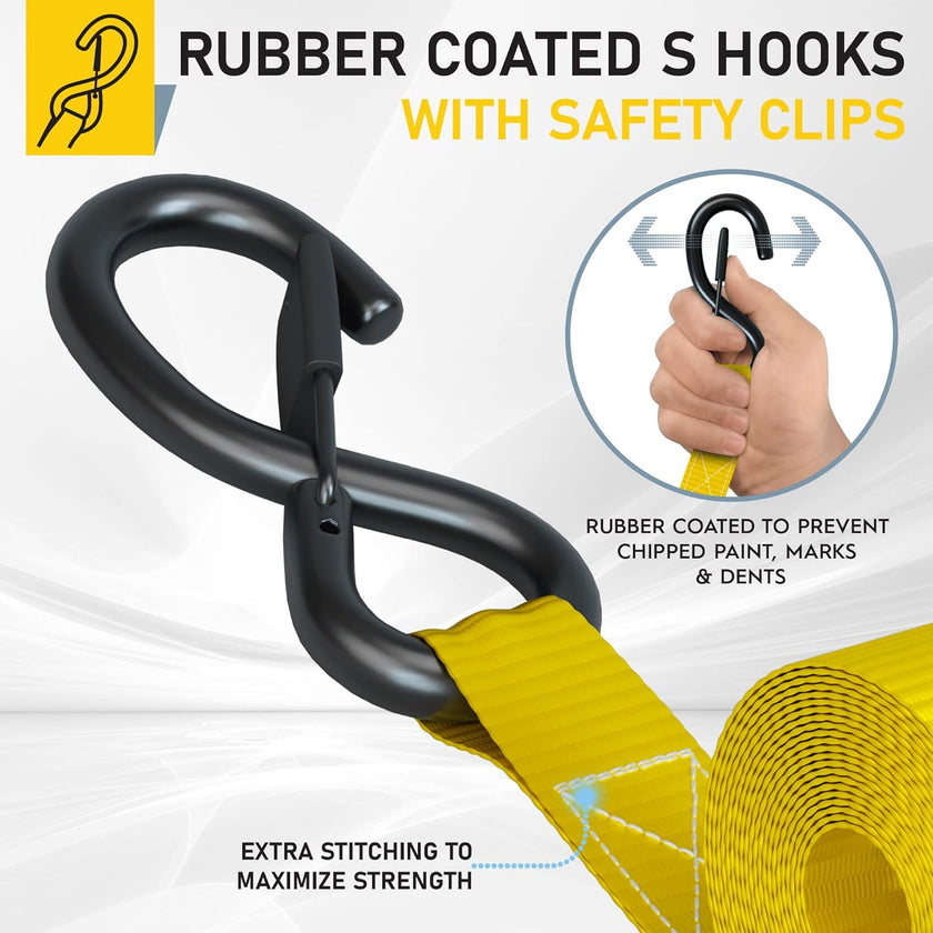 Ratchet Straps - 4 Pack - 1