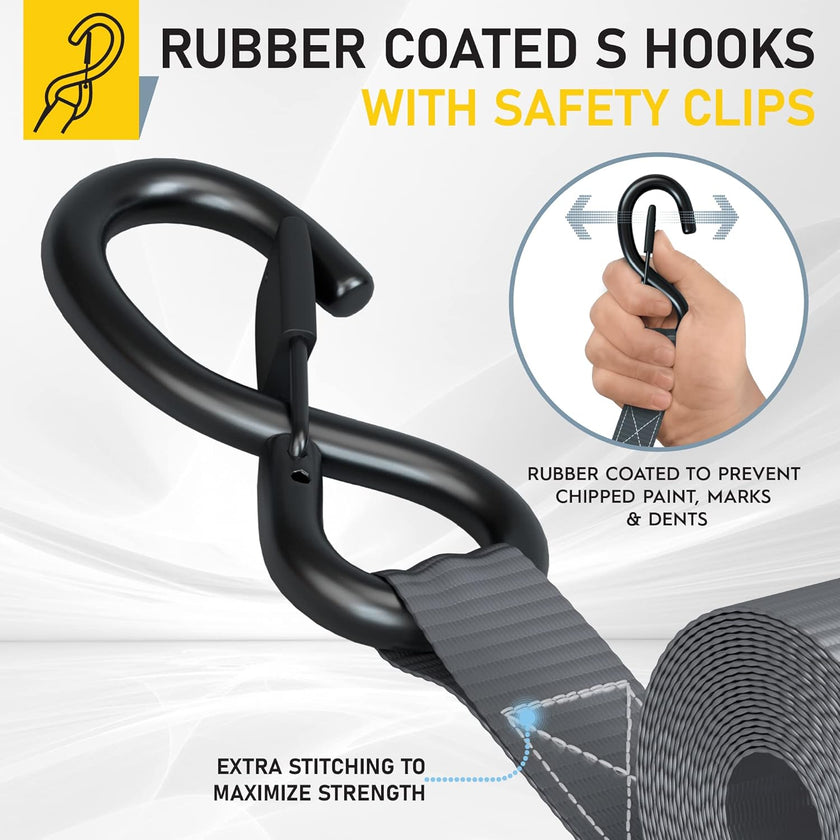 Ratchet Straps - 4 Pack - 1