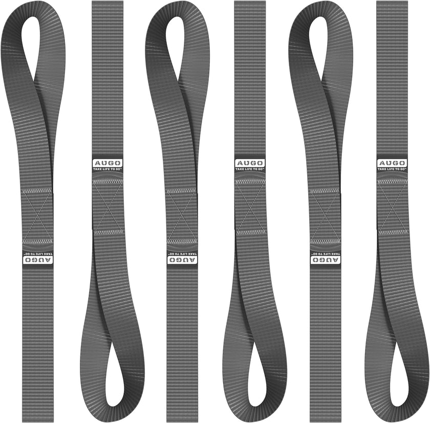 Soft Loop Tie Down Straps - 6 Pack - 4500 lb Break Strength - 1