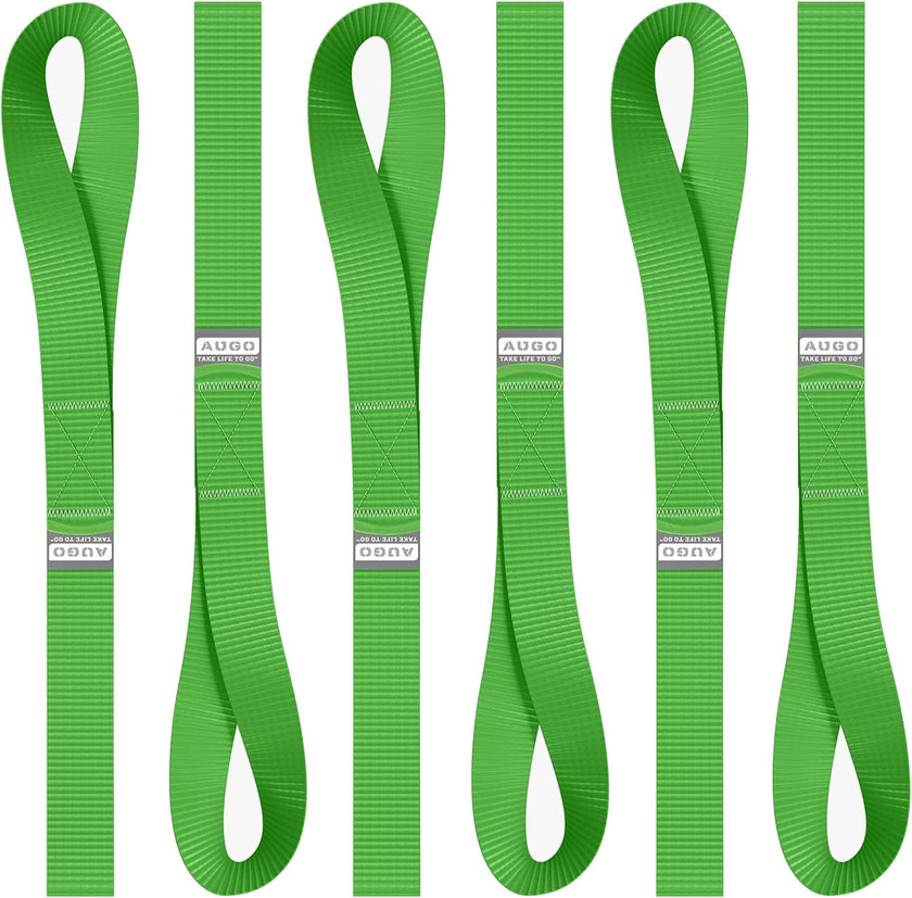 Soft Loop Tie Down Straps - 6 Pack - 4500 lb Break Strength - 1