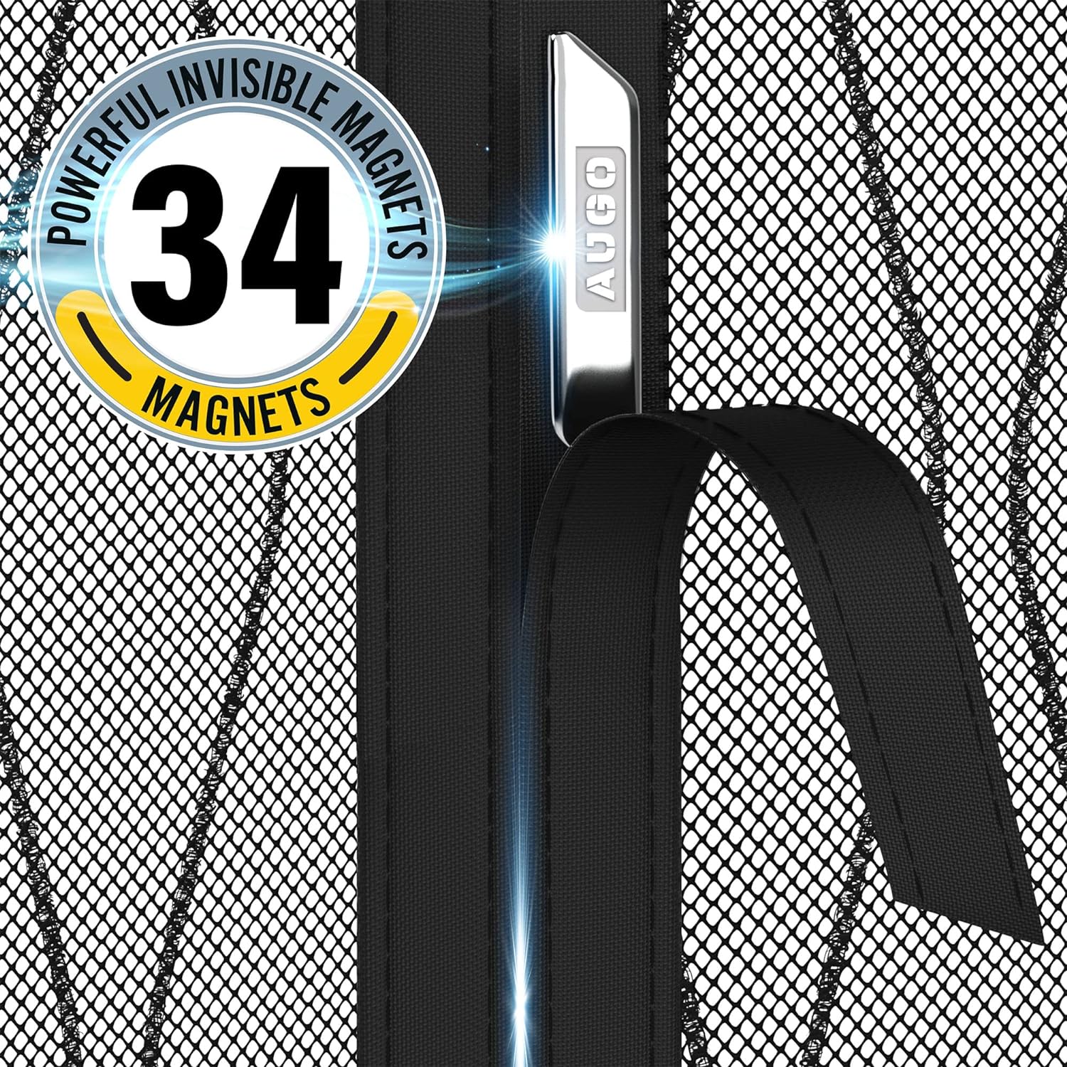 Fiberglass Designed Magnetic Screen Door
