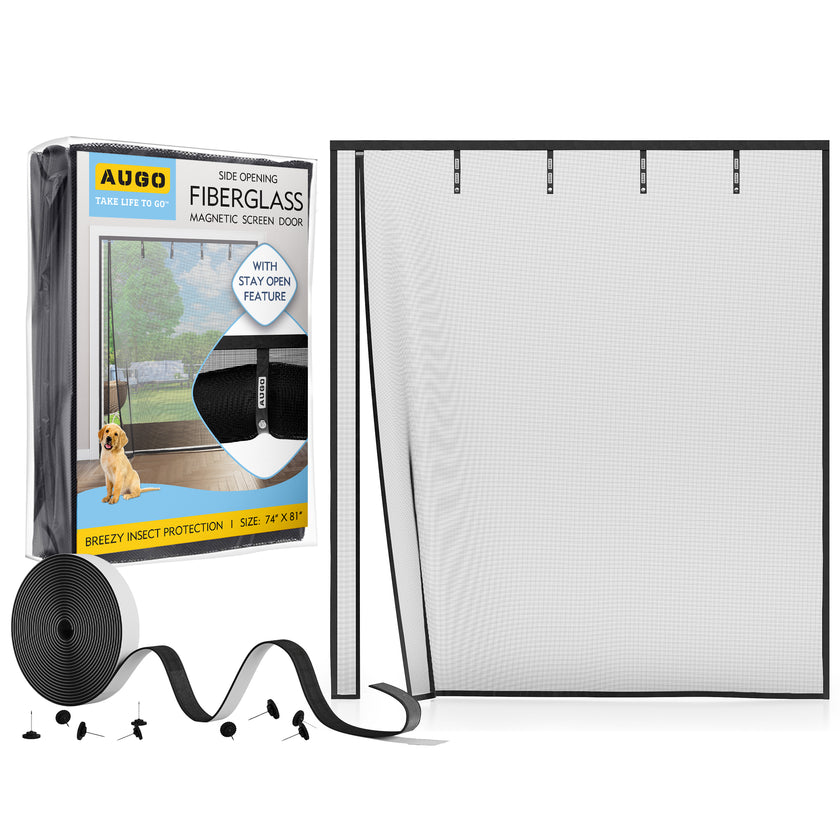 Fiberglass Side Opening Magnetic Screen Door