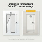 Heavy Duty Magnetic Mesh Screen Door