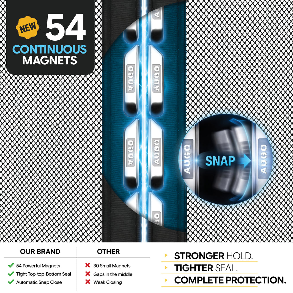 Heavy Duty Magnetic Mesh Screen Door