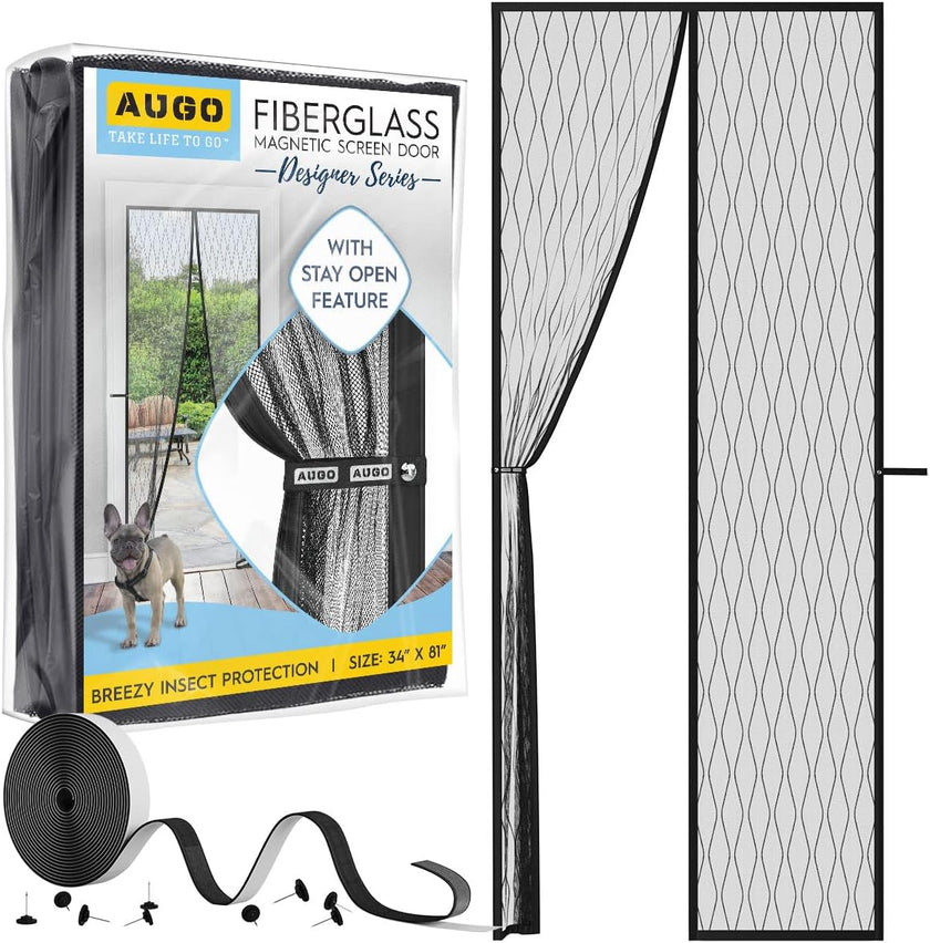 Fiberglass Designed Magnetic Screen Door