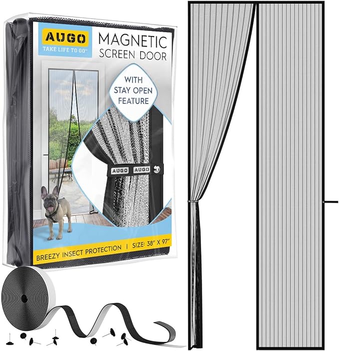 Heavy Duty Magnetic Mesh Screen Door