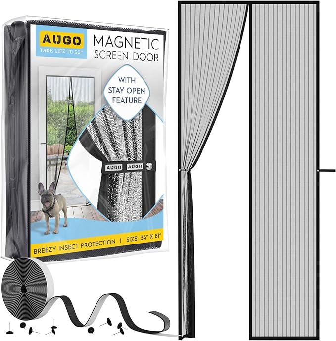 Heavy Duty Magnetic Mesh Screen Door