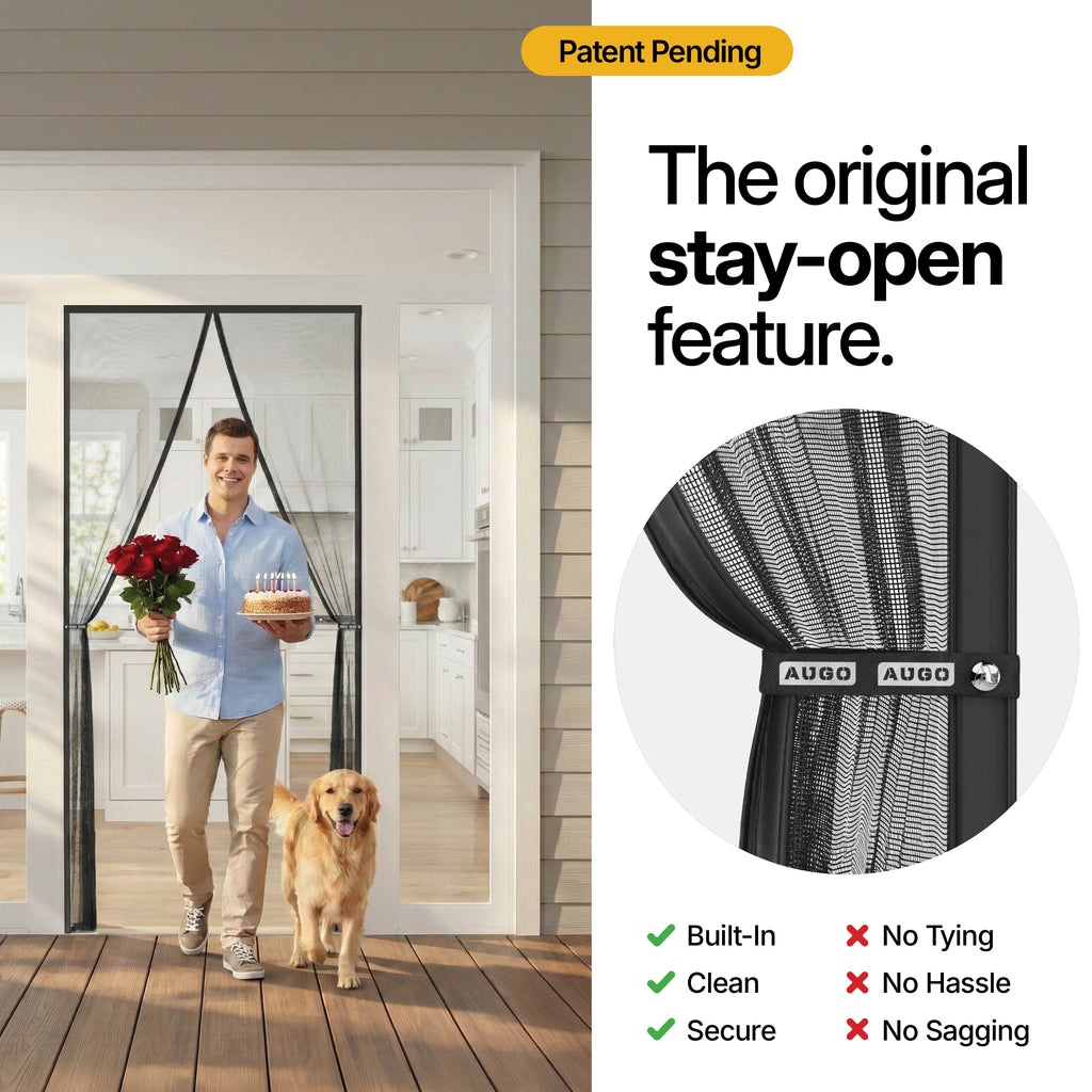 Heavy Duty Magnetic Mesh Screen Door