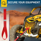 Heavy Duty Soft Loop Tie Down Straps - 6 Pack - 1.5" x 17" - 10000 Lb Break Strength