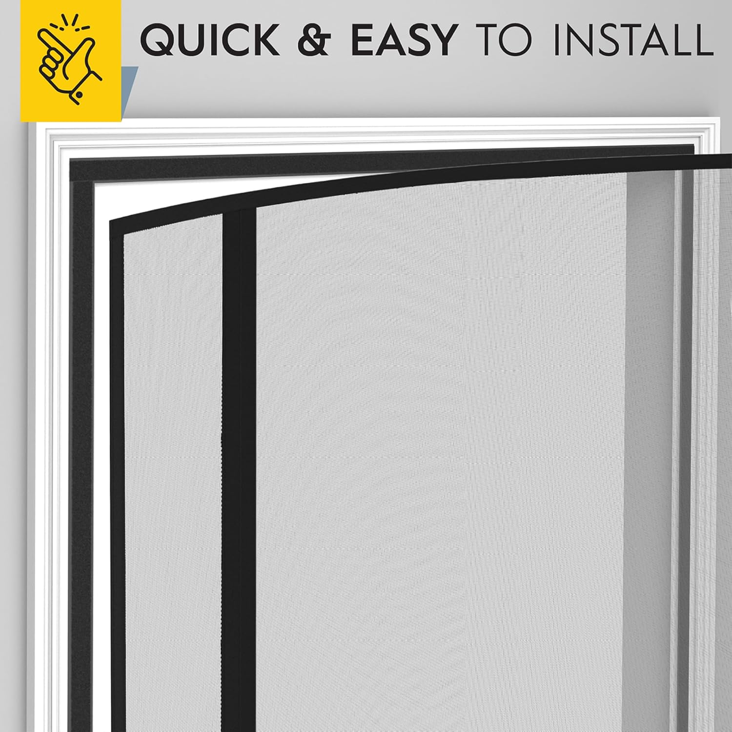 Fiberglass Side Opening Magnetic Screen Door