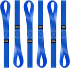 Soft Loop Tie Down Straps - 6 Pack - 1" x 12" - 4500 Lb Break Strength
