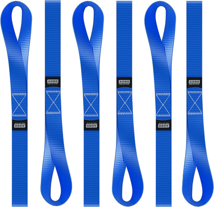 Soft Loop Tie Down Straps - 6 Pack - 4500 lb Break Strength - 1