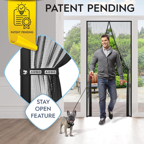 Magnetic Screen Door   Heavy Duty Mesh