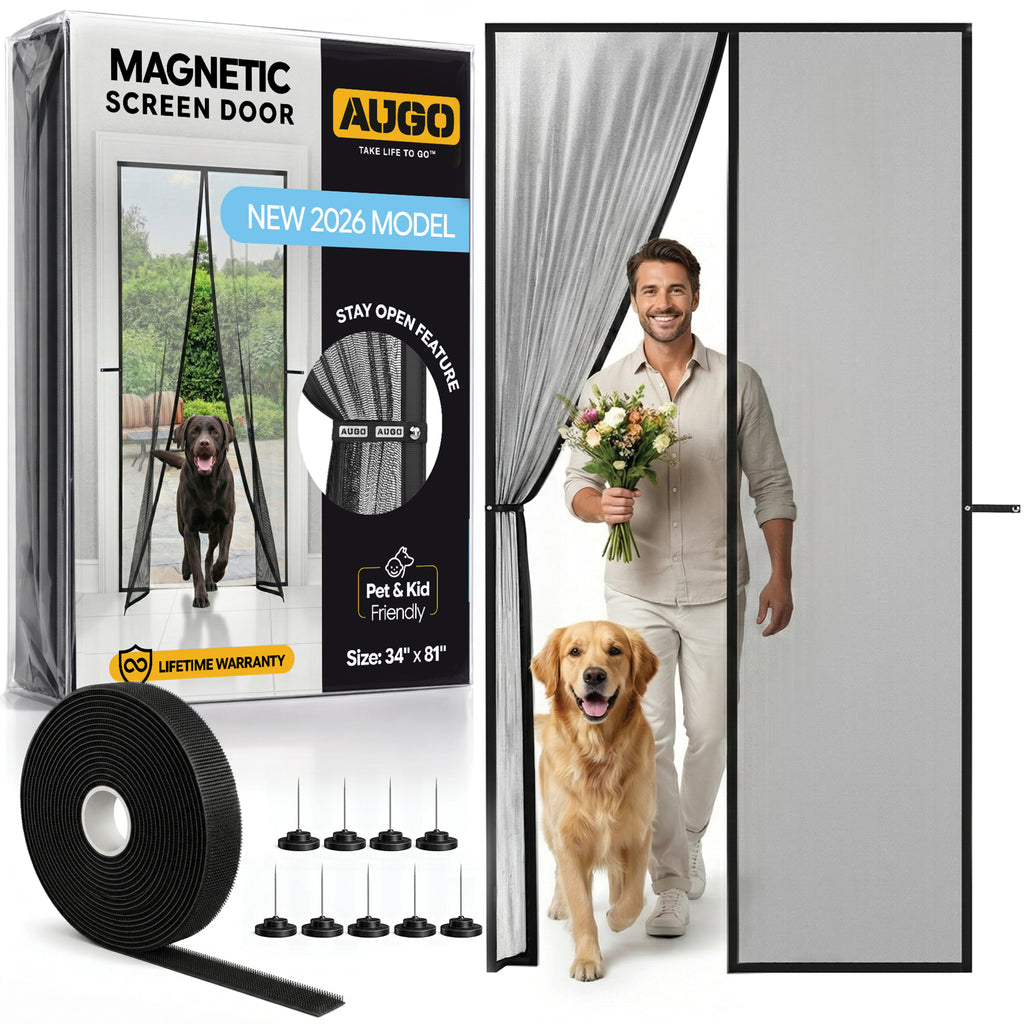 Heavy Duty Magnetic Mesh Screen Door
