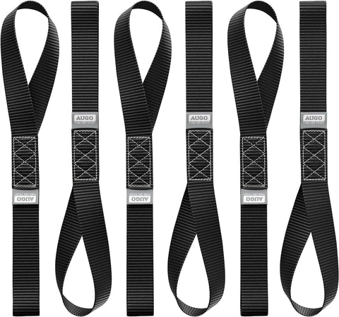 Heavy Duty Soft Loop Tie Down Straps - 6 Pack - 1.5