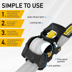 Heavy Duty Retractable Ratchet Straps - 2 Pack - 2" x 10 Ft - 3000 Lb Break Strength