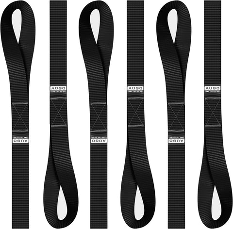 Soft Loop Tie Down Straps - 6 Pack - 4500 lb Break Strength - 1