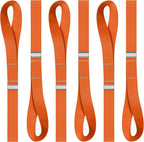 Soft Loop Tie Down Straps - 6 Pack - 1" x 12" - 4500 Lb Break Strength