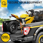 Retractable Ratchet Straps - 2 Pack - 1" x 10 Ft - 1200 Lb Break Strength