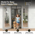 Heavy Duty Magnetic Mesh Screen Door