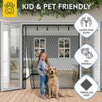 Fiberglass Side Opening Magnetic Screen Door