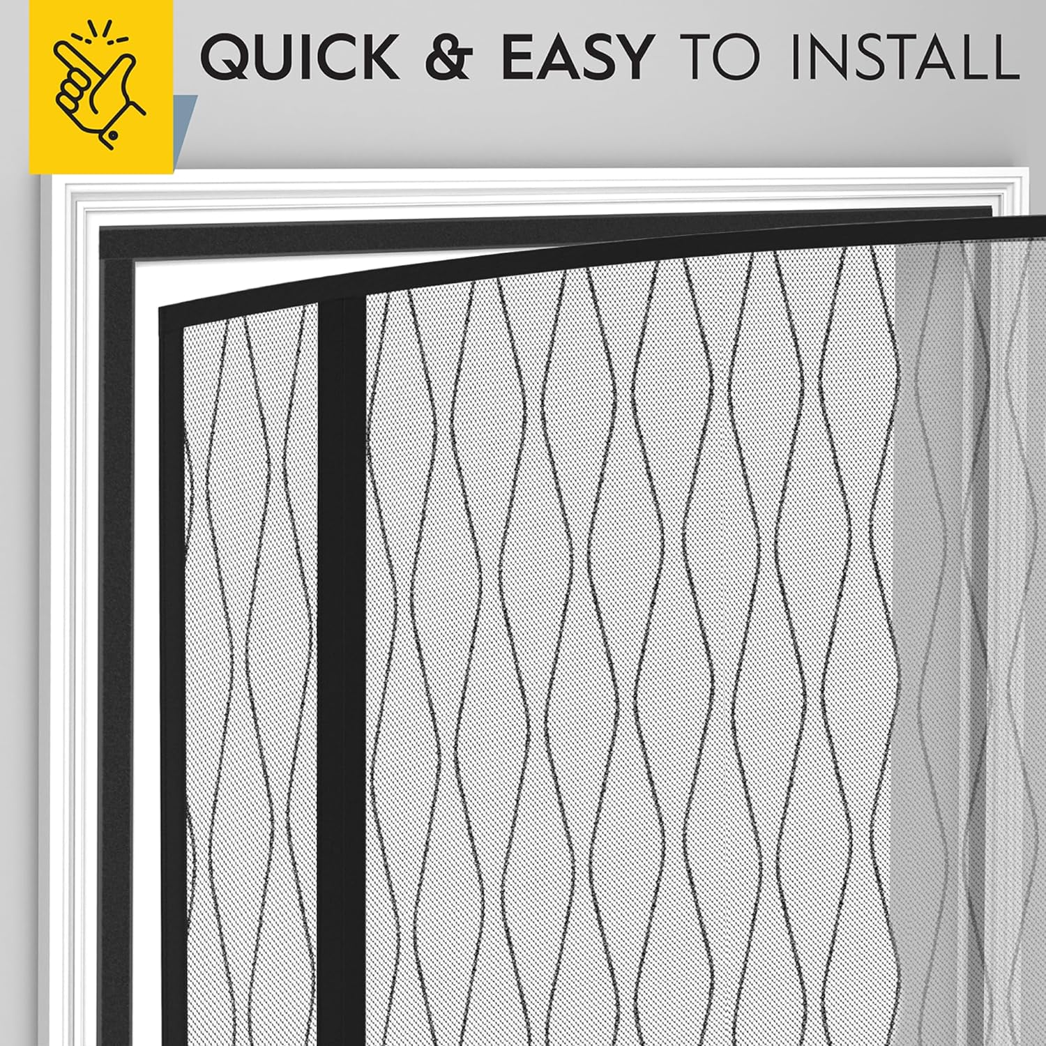 Fiberglass Side Opening Magnetic Screen Door