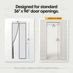 Heavy Duty Magnetic Mesh Screen Door