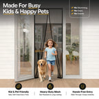 Heavy Duty Magnetic Mesh Screen Door