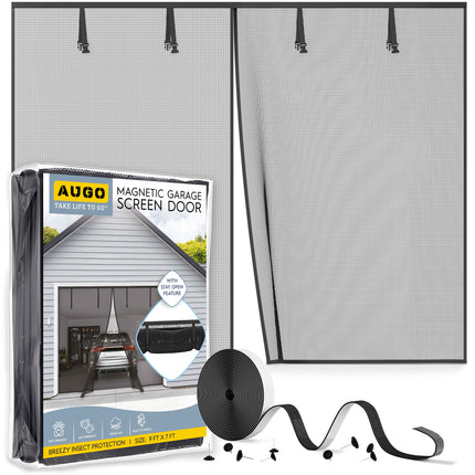 Fiberglass Magnetic Garage Screen Door