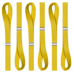 Soft Loop Tie Down Straps - 6 Pack - 1" x 12" - 4500 Lb Break Strength