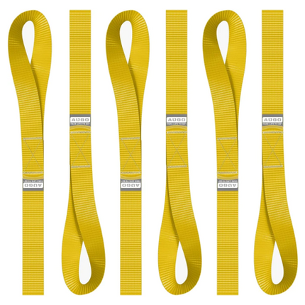 Soft Loop Tie Down Straps - 6 Pack - 4500 lb Break Strength - 1