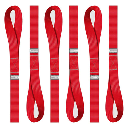 Soft Loop Tie Down Straps - 6 Pack - 4500 lb Break Strength - 1