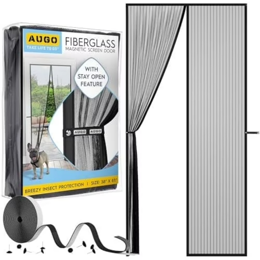 Heavy Duty Magnetic Mesh Screen Door