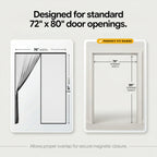 Heavy Duty Magnetic Mesh Screen Door