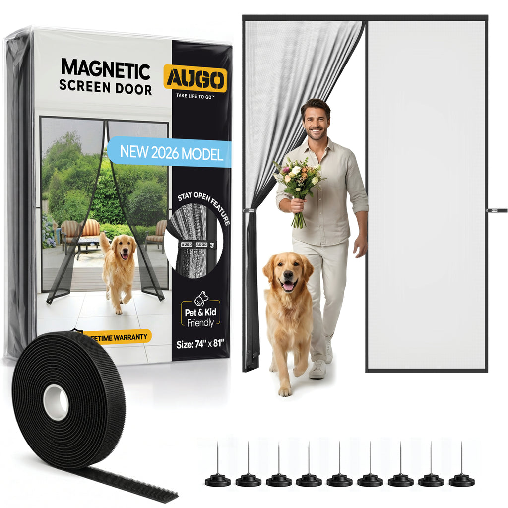 Heavy Duty Magnetic Mesh Screen Door