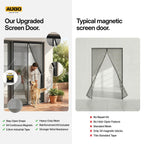 Heavy Duty Magnetic Mesh Screen Door