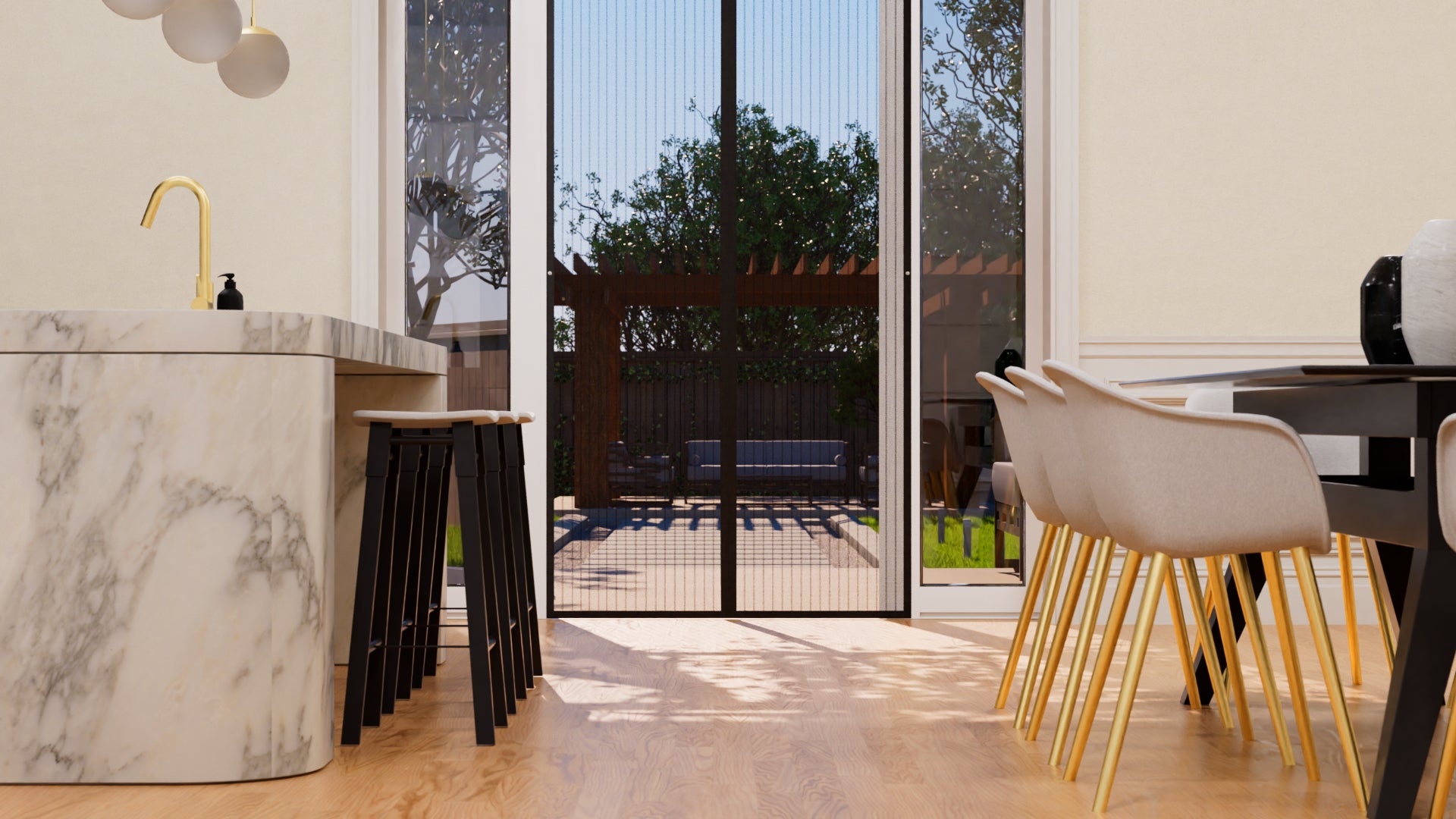Fiberglass Magnetic Screen Door