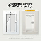 Heavy Duty Magnetic Mesh Screen Door